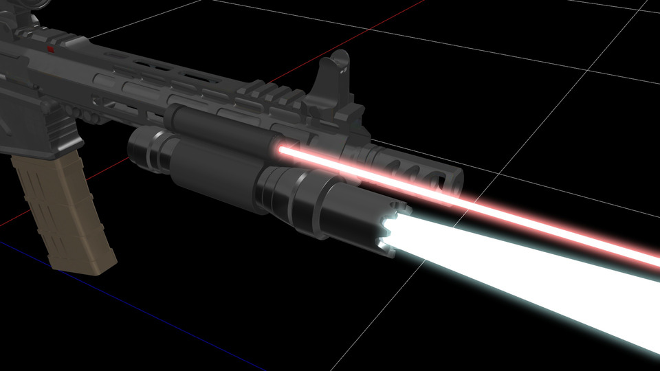 トーチ＆レーザーサイトMMDモデル