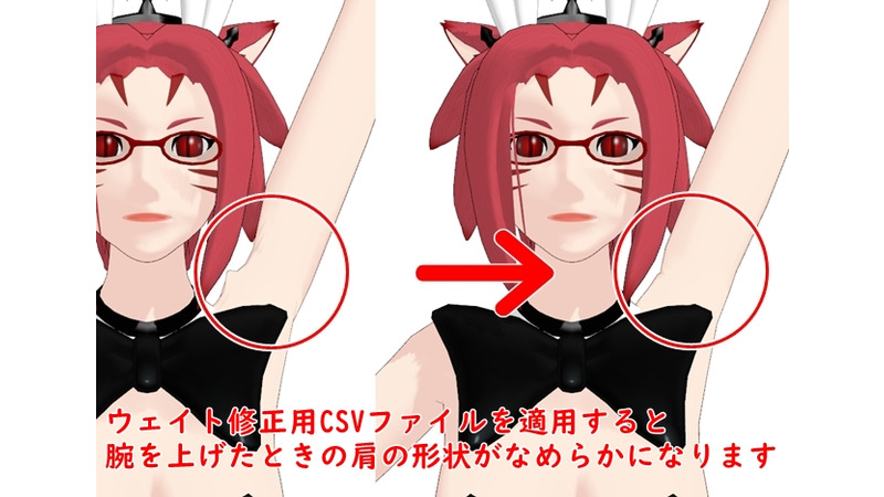 ミコッテウェイト修正
