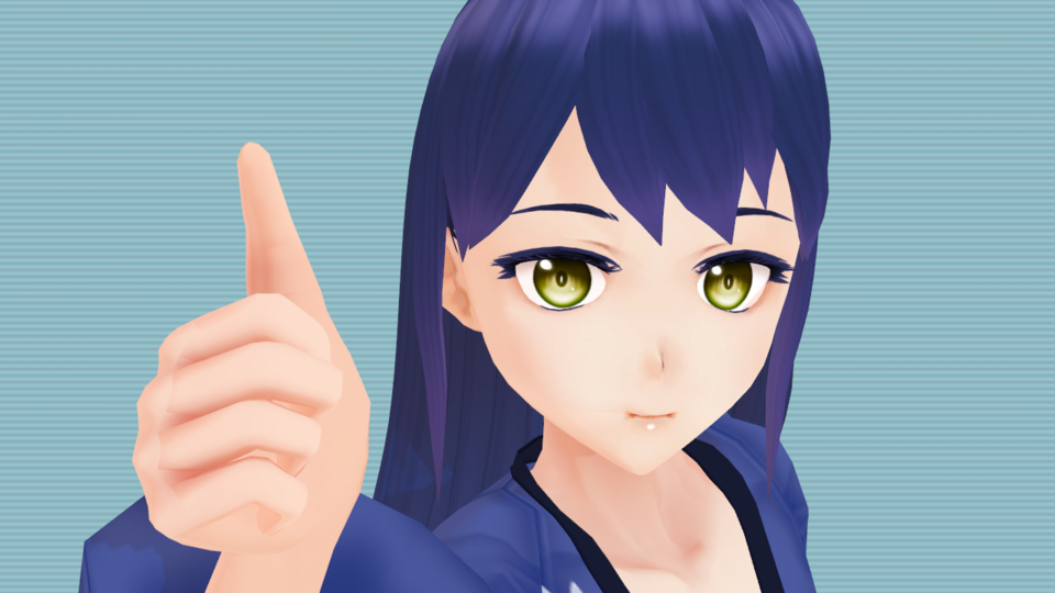 柚葉 MMDモデル ver 1.00