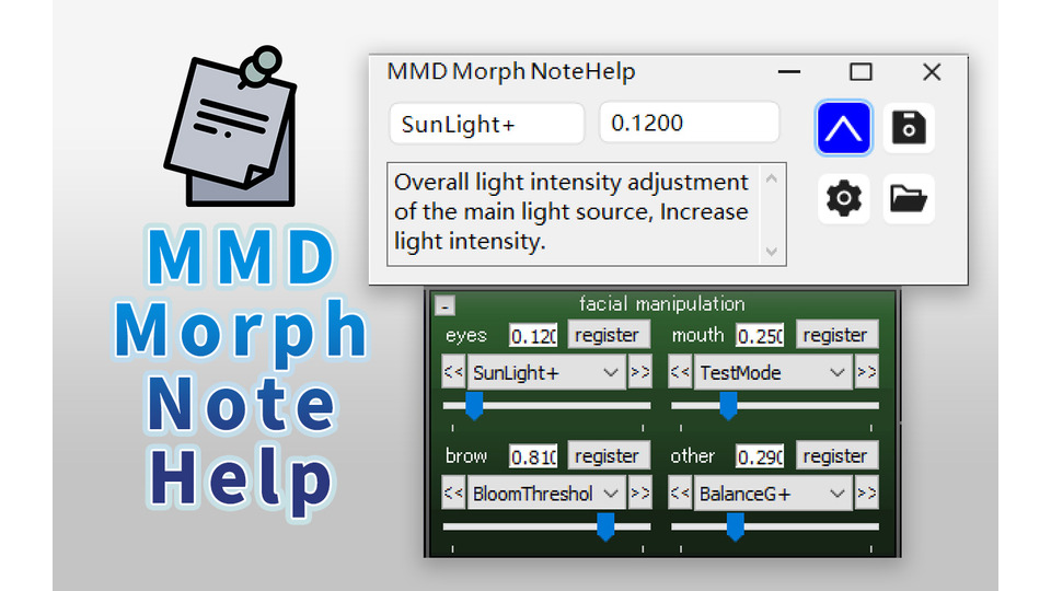 MMD Morph NoteHelp v0.3