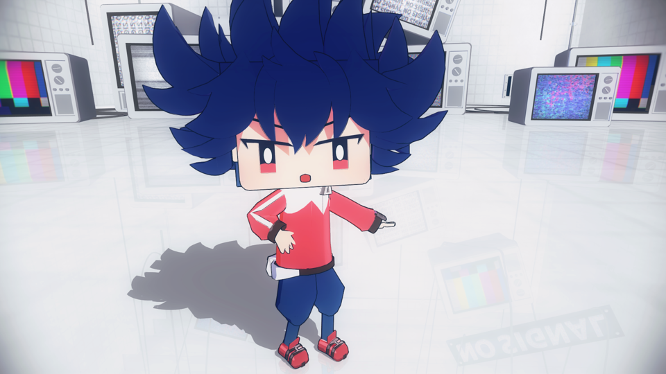 箱ヒュウ MMDモデル