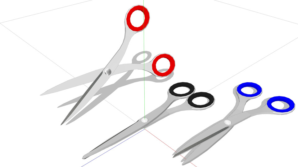 事務用ハサミMMDモデル