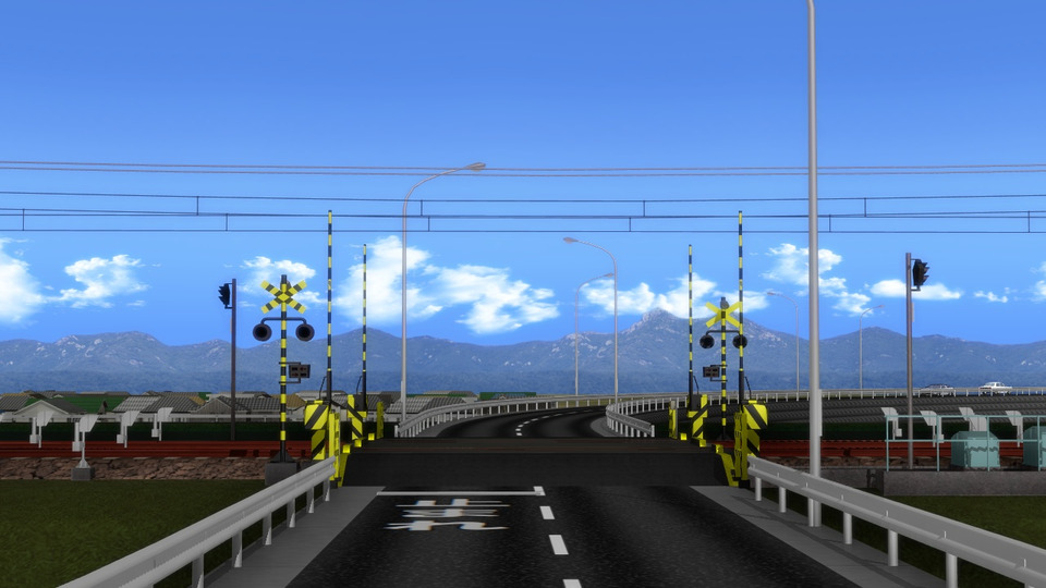 【MMD鉄道】踏切一式 - BowlRoll