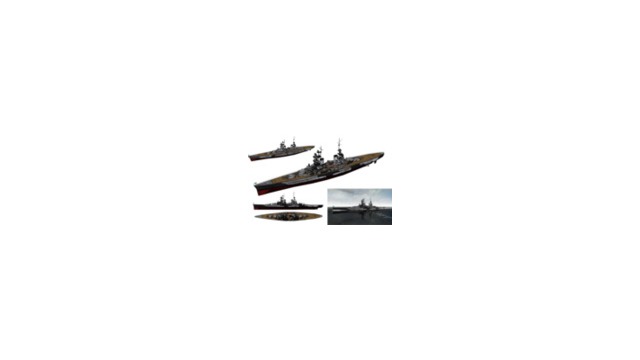 モブ改装旧式巡洋戦艦1945セット