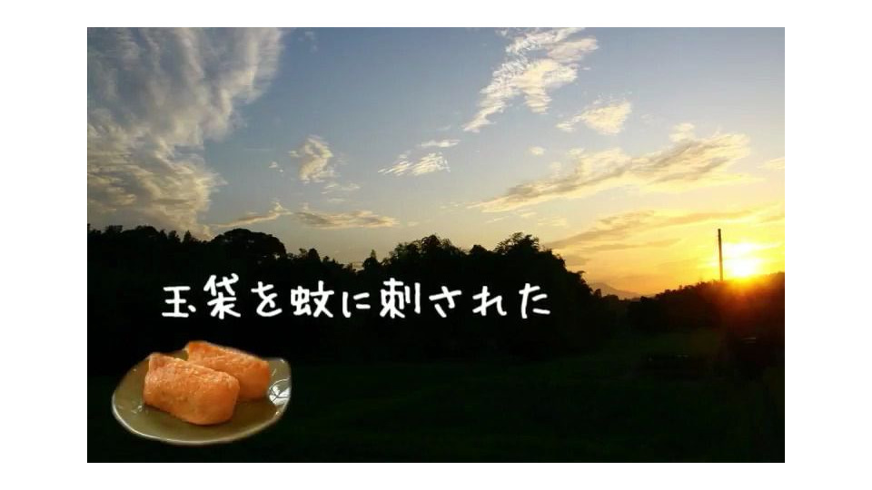 玉袋を蚊に刺された