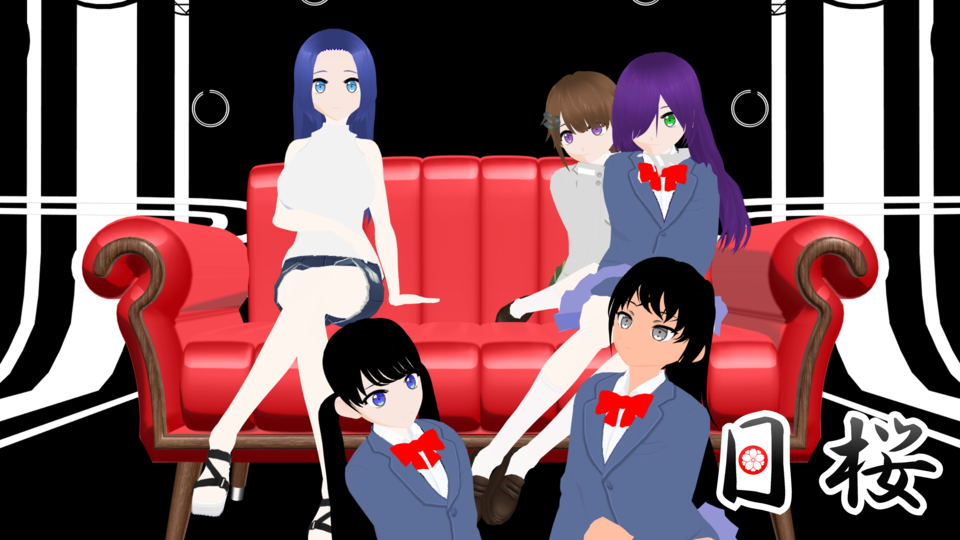 バンドリ/日桜_制服(瑞江推古のみ私服)