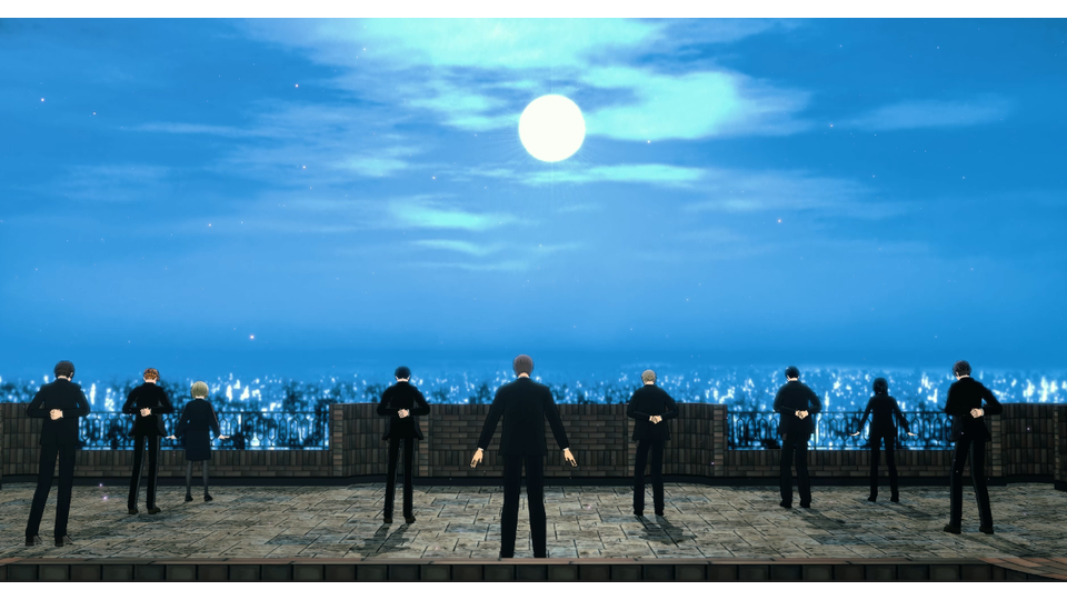 赤レンガと鉄柵のステージ