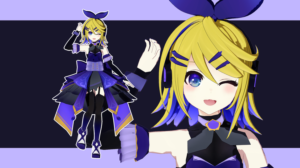 おナス式鏡音リン(タンザナイト)ver0.1