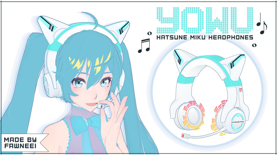 YOWU Miku headphones