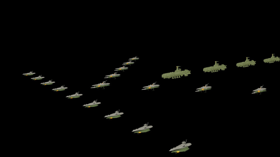 ガトランティス艦遠景モデル