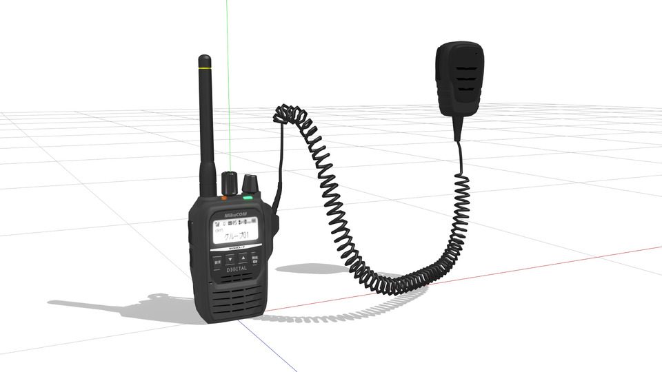 携帯簡易無線機MMDモデル