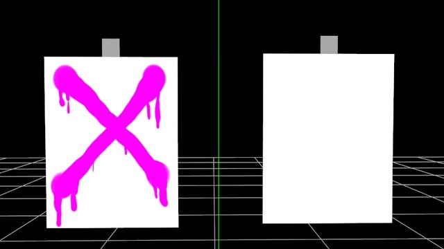 普通のはりがみとダンガンロンパ風はりがみ