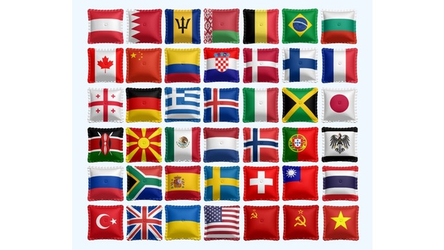 国旗クッション□