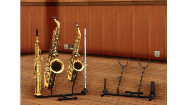 ダブルサックススタンド