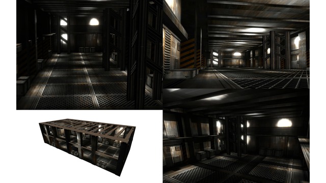 MMDモブガレージステージセット