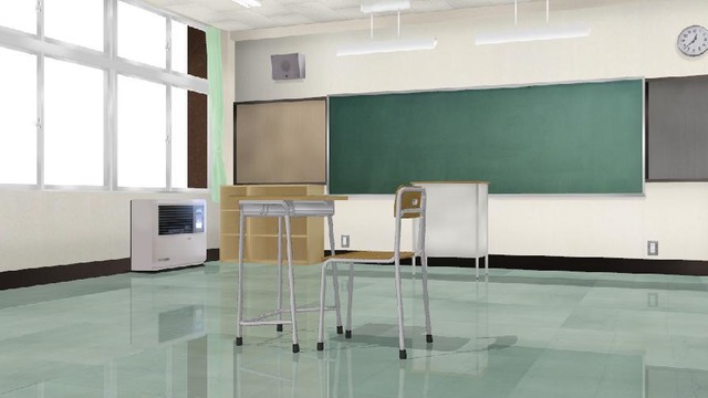 教室と机といす　改
