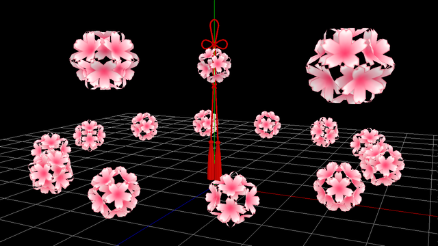 桜くす玉アクセサリ