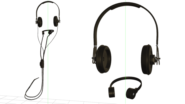 ミリタリーヘッドフォン・マイクセット Ver.1.1