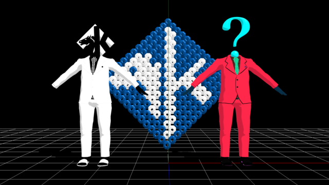 一般コミケ男性とユダ(アイロンビーズ付き)