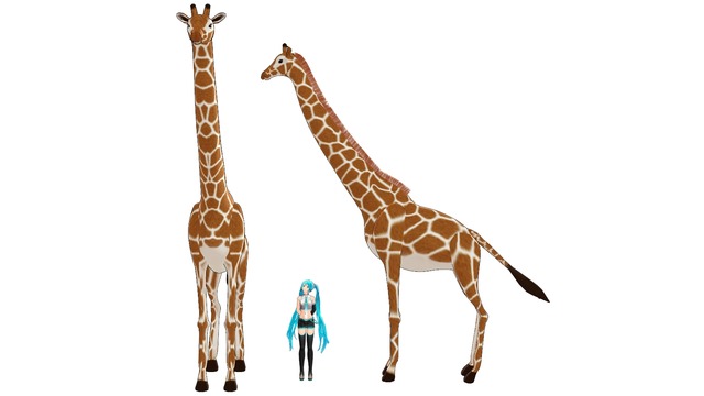 MMDきりんっぽい生き物