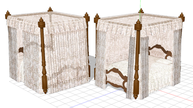 天蓋付きベッド