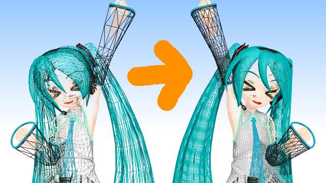 【PMXE】 ハイポリ化 プラグイン ver.1.2