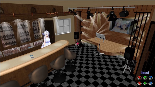 飲み屋のステージ