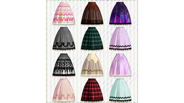 プリントスカート