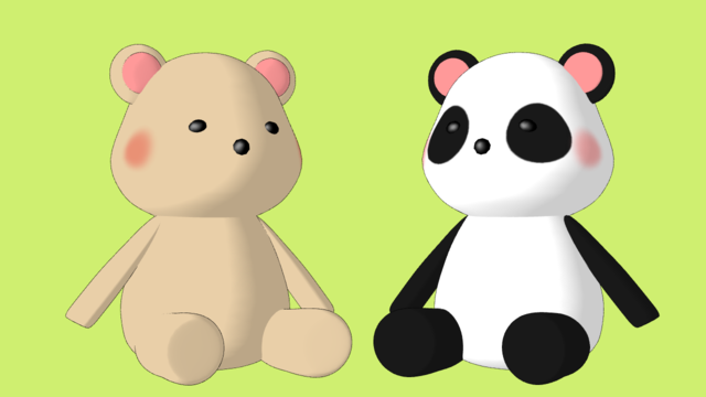 くまとぱんだ