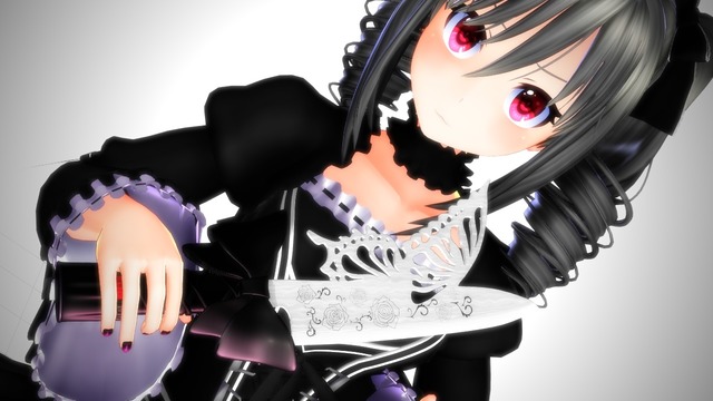 例の包丁の黒い方