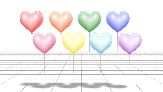 ハートの風船