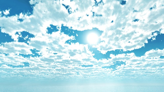 スカイドーム(白い雲の朝空) VOL.PP6