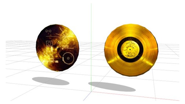 "ボイジャー探査機のレコード盤"