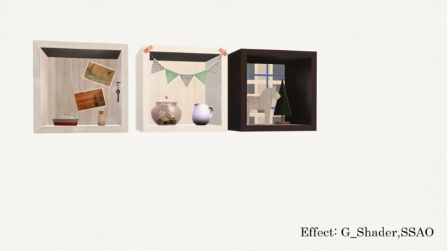 箱と雑貨　３種