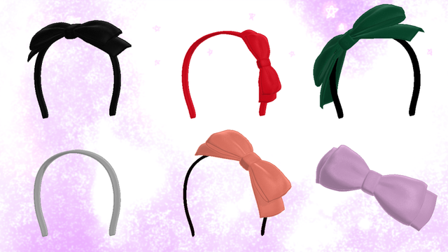 RGBスライダー付き大ぶりリボンカチューシャ