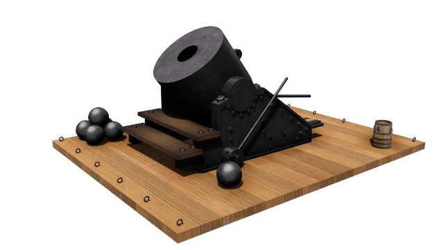 13inch seacoast mortar