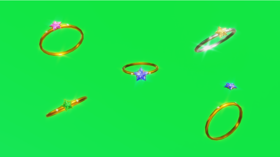 MMDアクセサリ】星型宝石の指輪 - BowlRoll