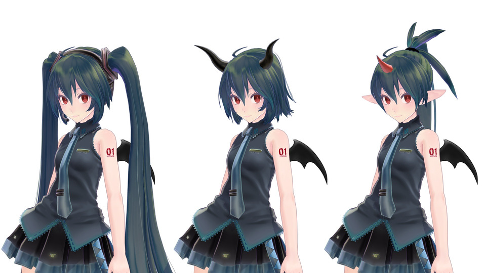 Tda式Scaryミク(変身モーフ付き)　Ver1.1