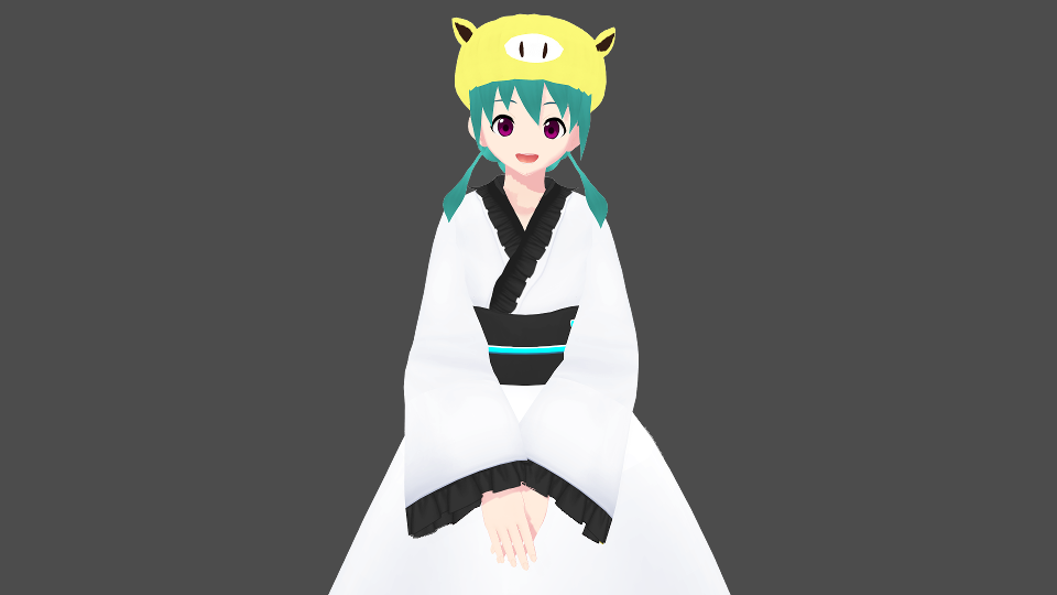 神園式雫音ユキ（VRoid産MMD）