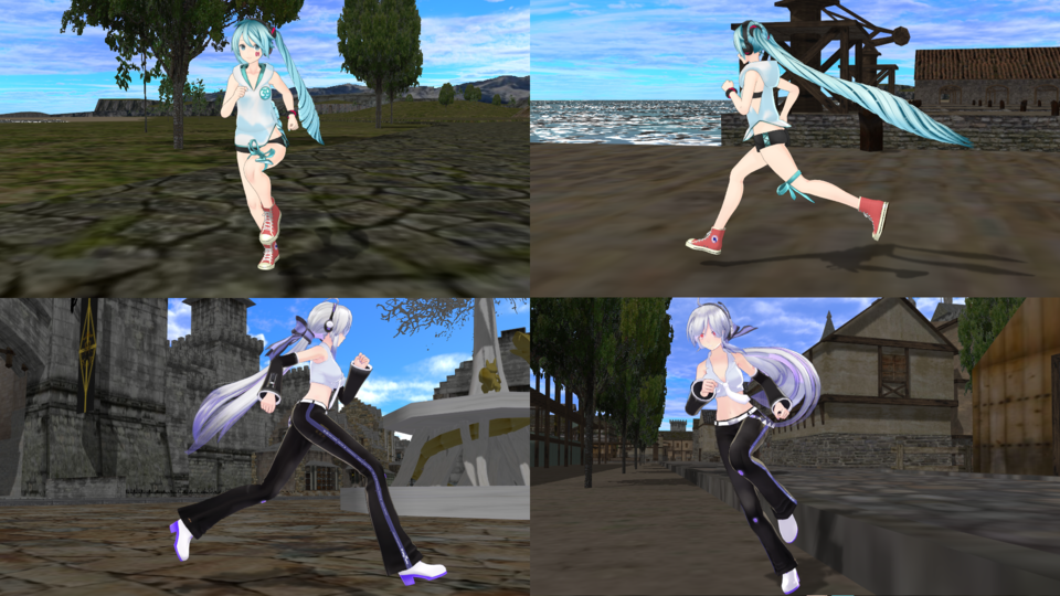 リベルニア公国を走る初音ミク