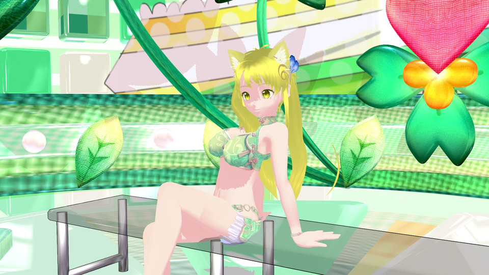 やっちchアイドル　桜庭　芽衣チャイナ水着MMD
