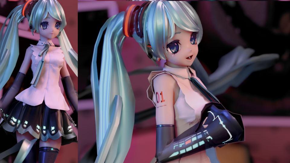 MIKU_NT_V1.4(Blender / Pmx_Ver)