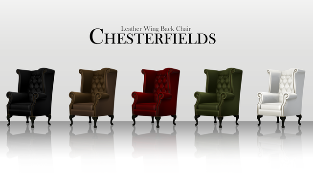 レザーウィングバックチェア Ver.1.0