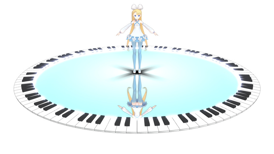 鍵盤ステージMMDモデル