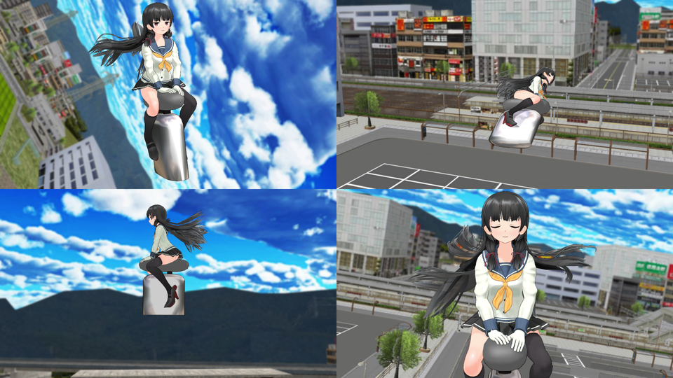 空色町を適当に飛ぶ
