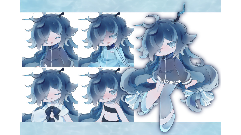 仄淀ジトル_デフォルメ立ち絵素材