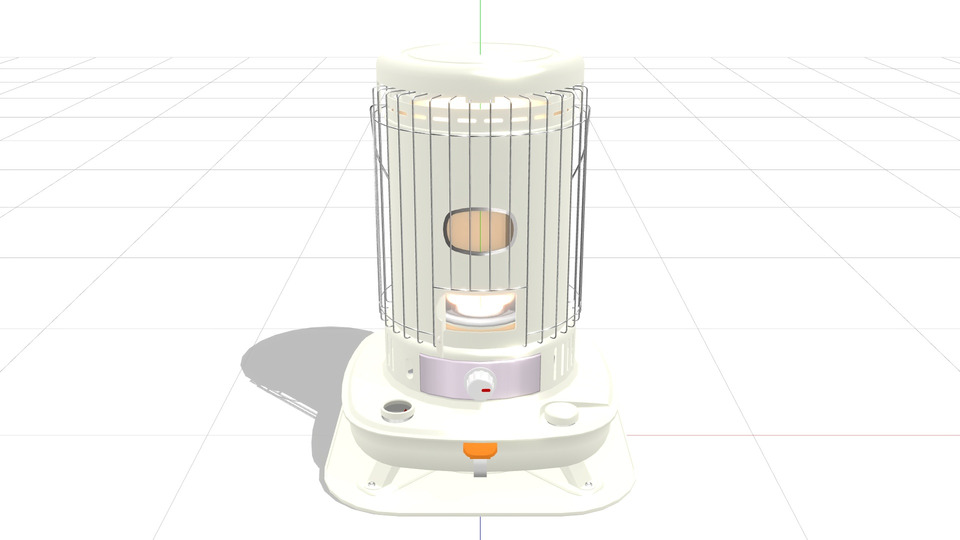 コロナヒーターMMDモデル