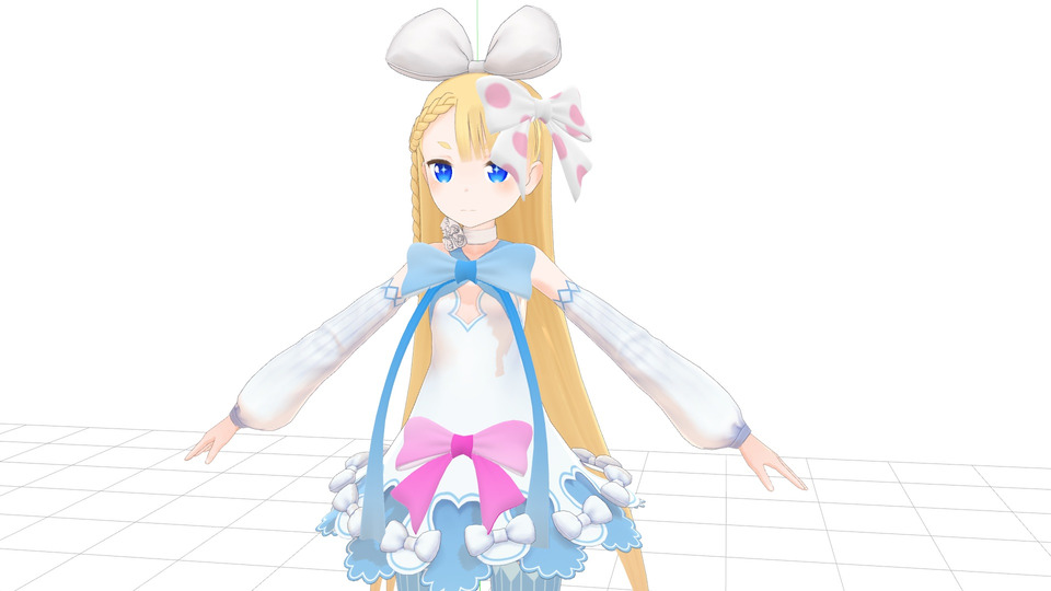 どこでもリボンMMDモデル