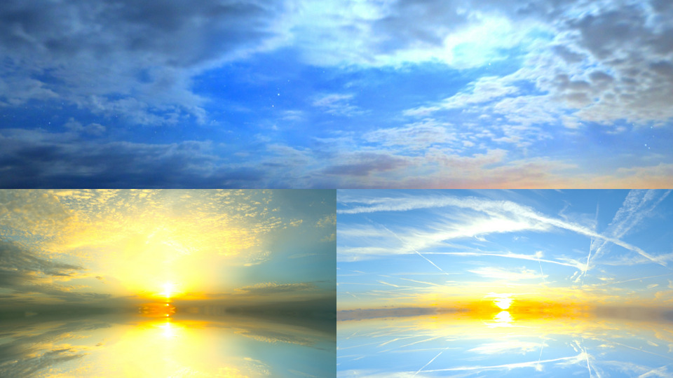 曇った夕暮れ空