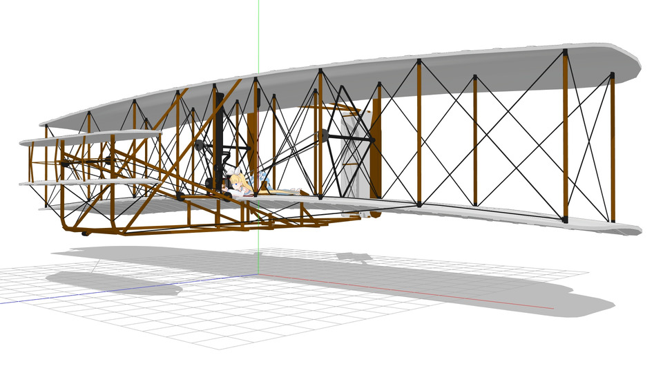 ライトフライヤーMMDモデル
